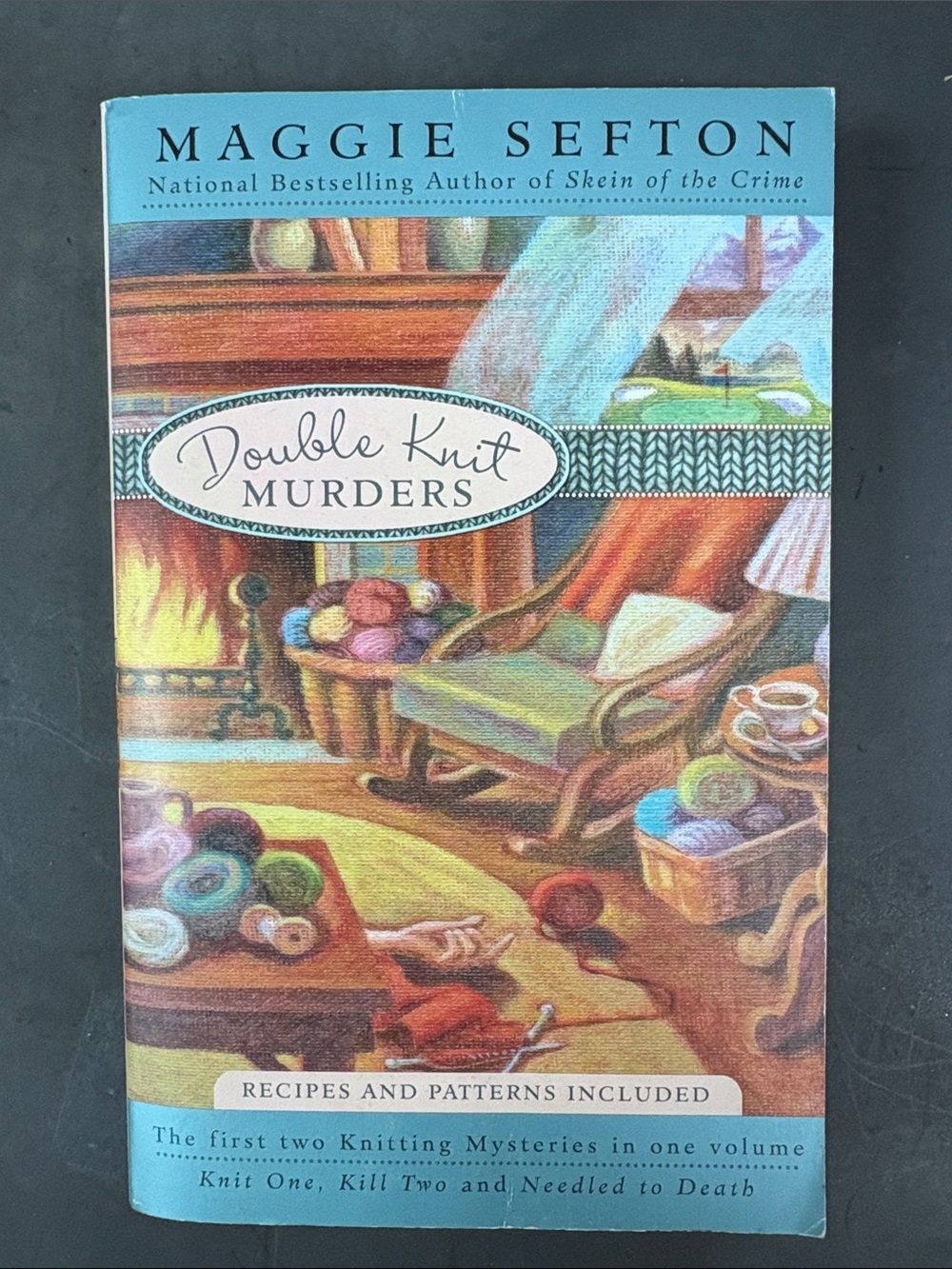 Original Penguin Multicolor Cozy Knitting Scene Book Cover Art